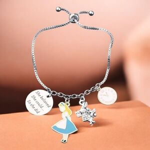 Alice In Wonderland Charm Bracelet.